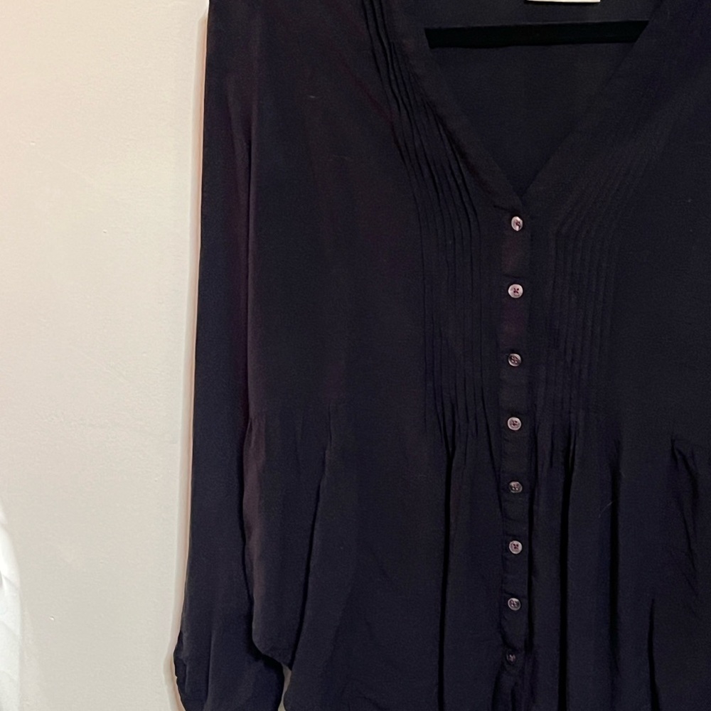 Mauve By Anthropologie Button Down Top Sz 12 - Picture 3 of 10